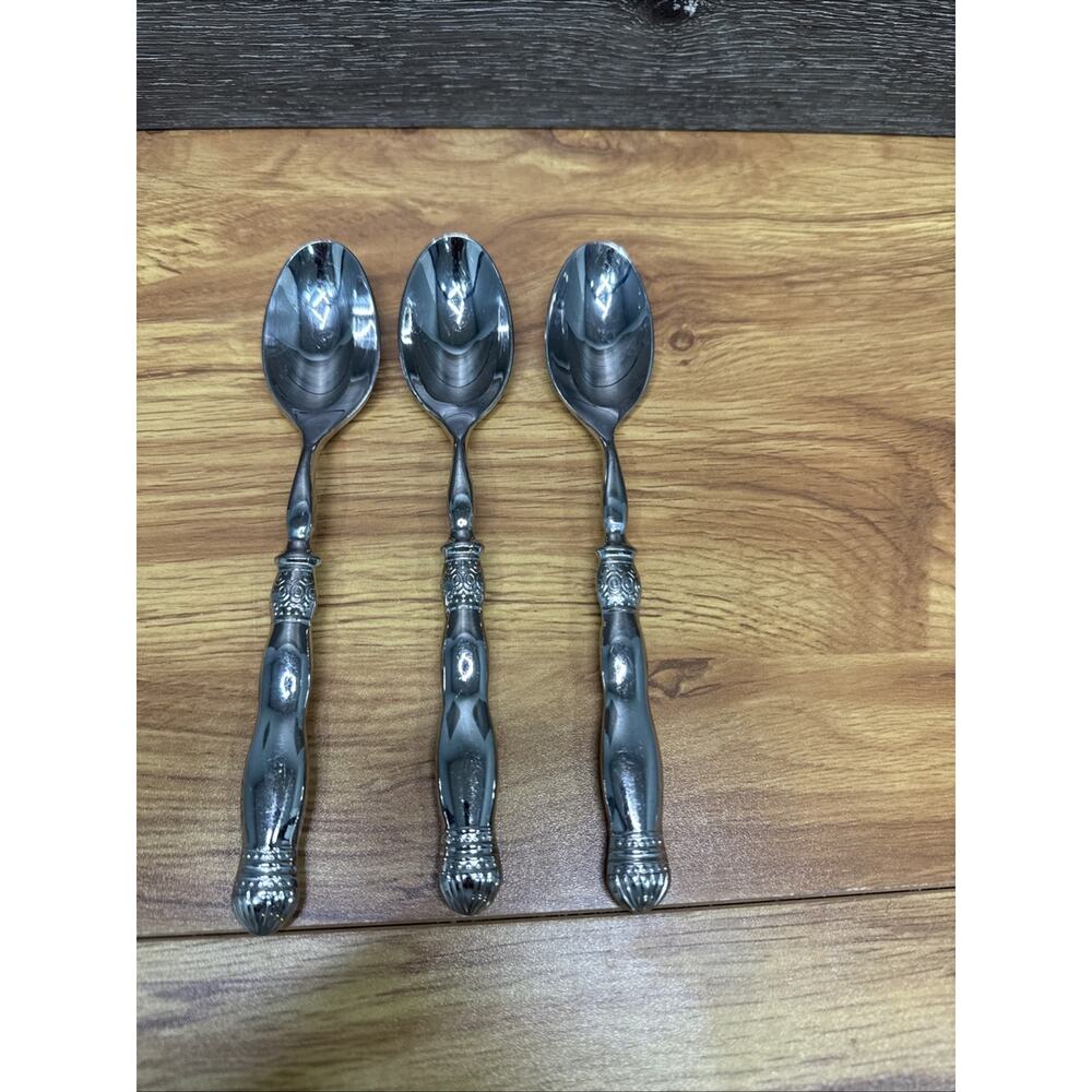 Southern Living Gallery Stainless Flatware Set Of 3 Dinner Spoons